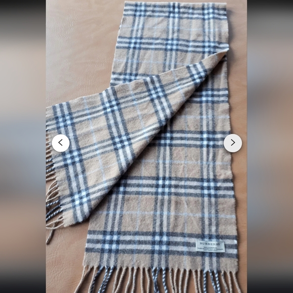 Burberry Vintage Scarf Nova Check lambs Wool scotland 90s - Picture 4 of 11